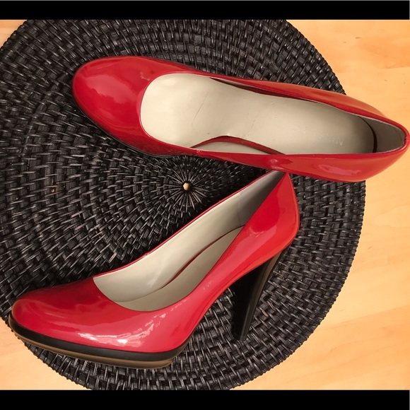 NEW NINE WEST PATENT Sz8.5M HEELS - Picture 3 of 8